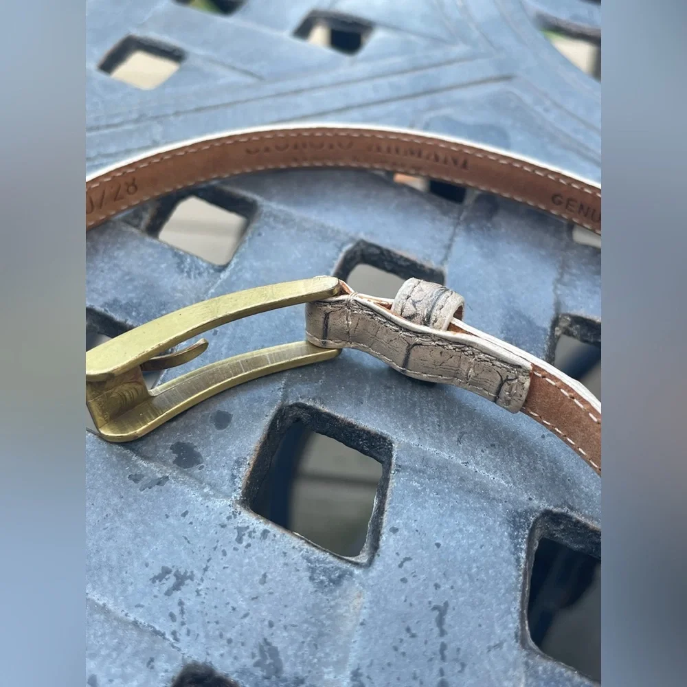 Giorgio Armani genuine leather belt - Picture 7 of 7